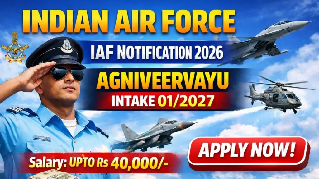 Indian Air Force Agniveervayu Intake 01/2027