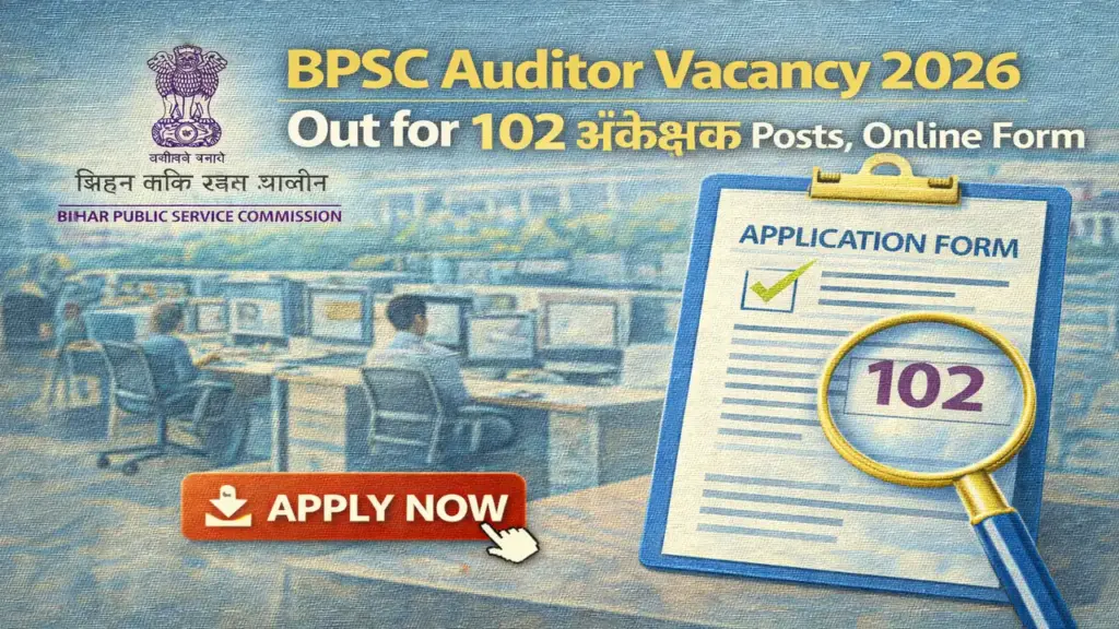 Bihar BPSC Panchayati Raj Auditor Recruitment 2026