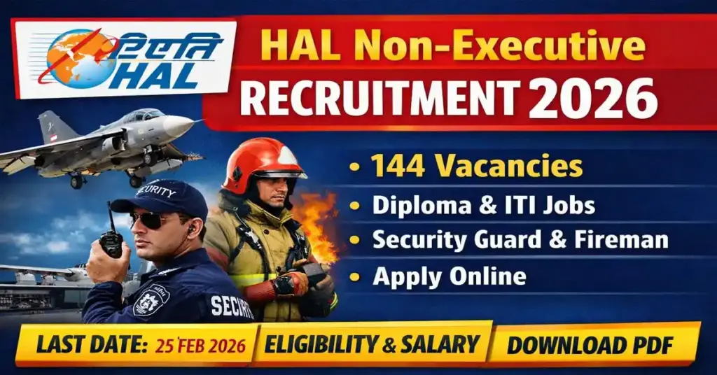 HAL Non-Executive Recruitment 2026