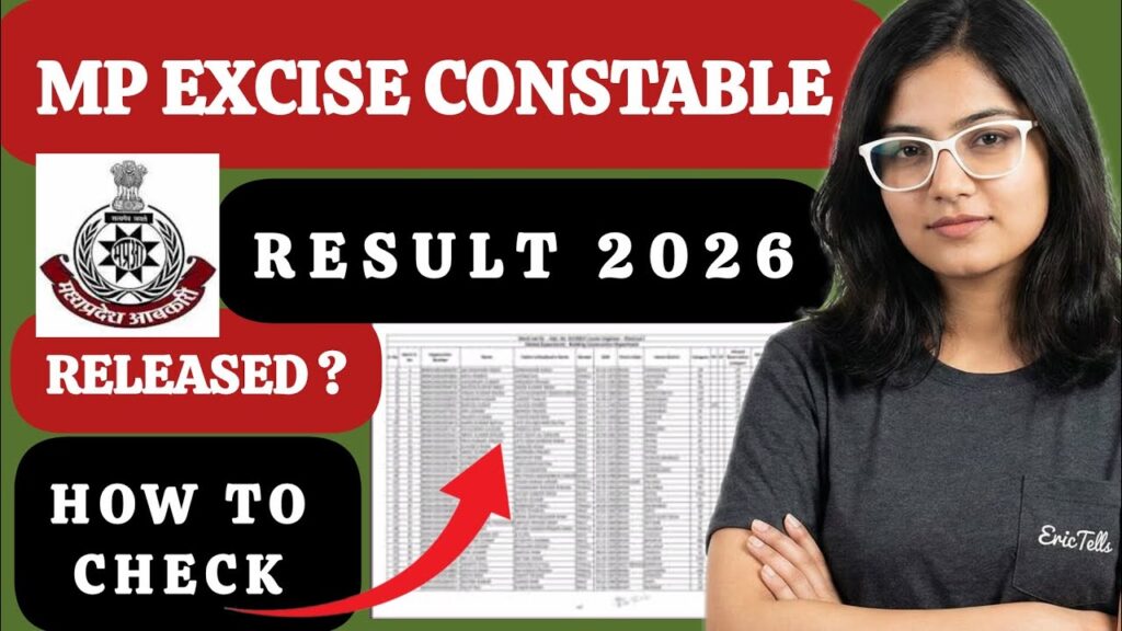 MP Excise Constable Result 2026 OUT