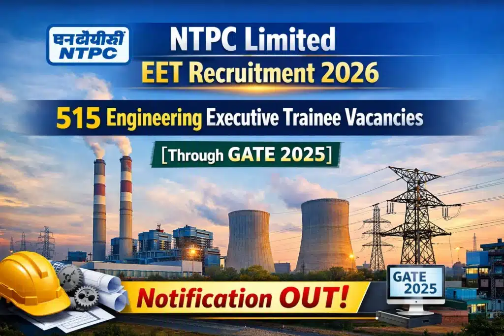 NTPC Executive Trainee Recruitment 2026