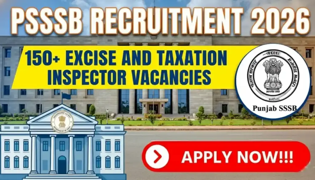 PSSSB Excise Inspector Recruitment 2026