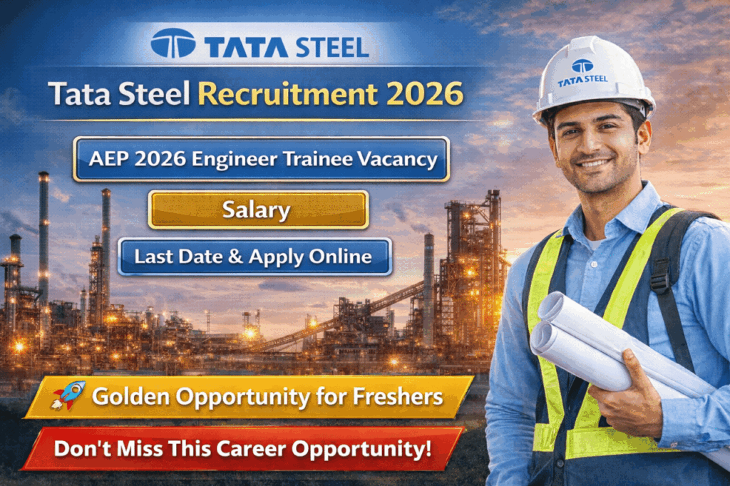 Tata Steel Engineer Trainee Recruitment 2026