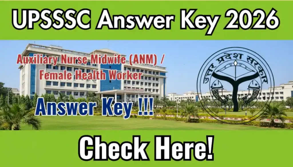 UPSSSC ANM Answer Key 2026